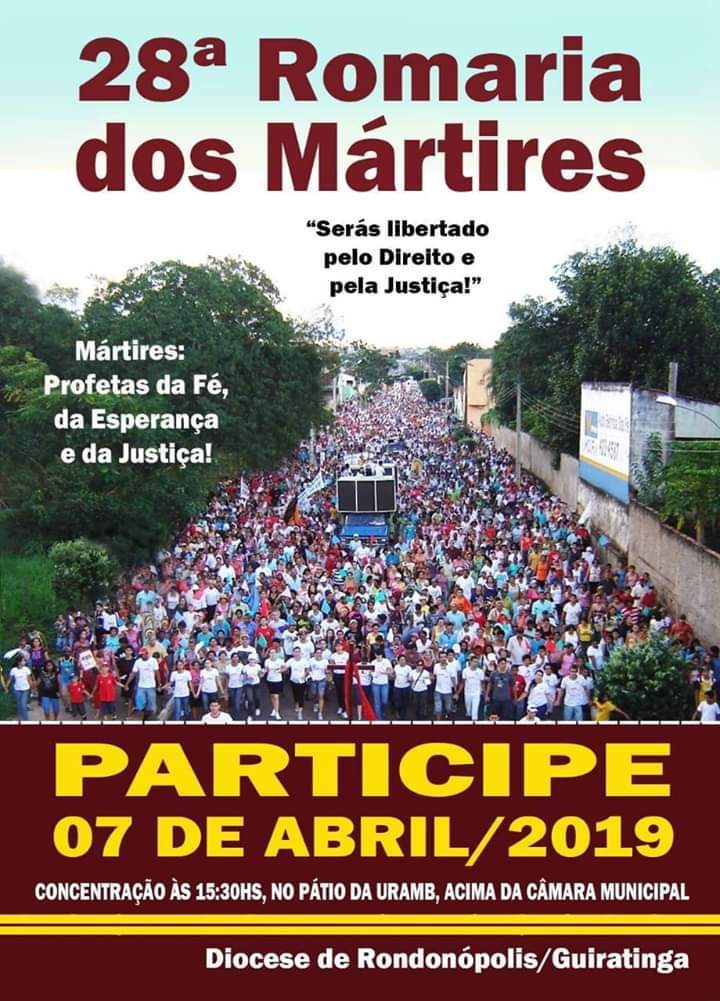 28ª Romaria dos Mártires Diocese Rondonópolis-Guiratinga