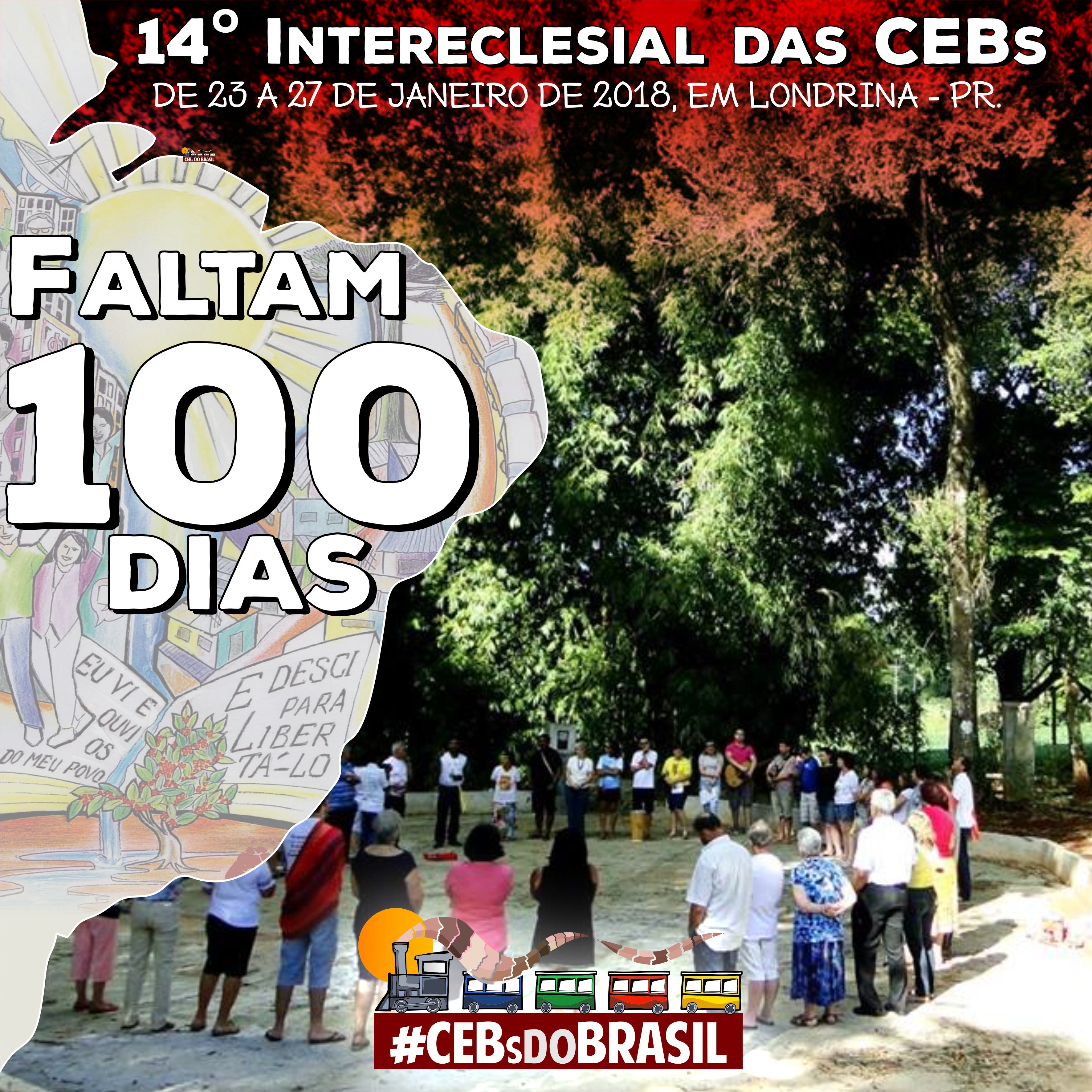 Faltam 100 dias para o 14º Intereclesial! Muitos os desafios e graças nesse tempo!